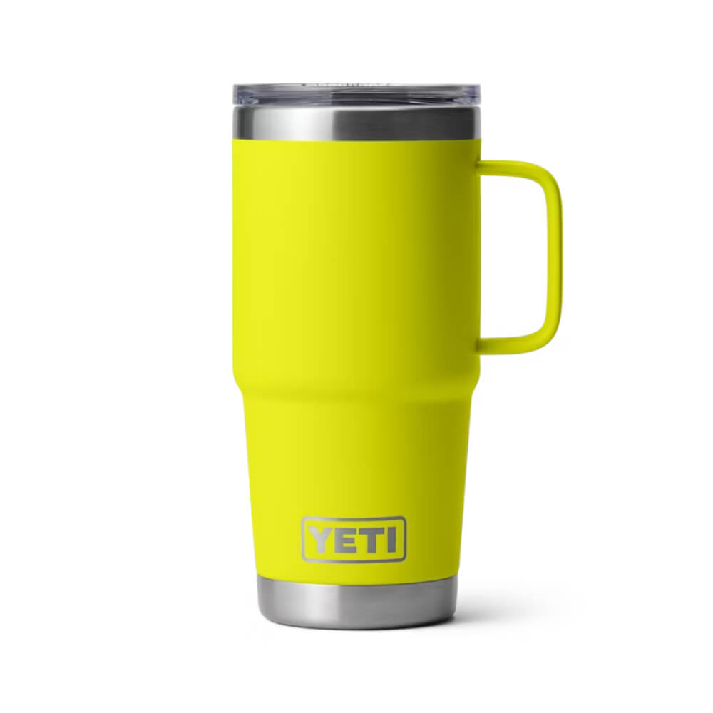Yeti Rambler 20 oz Travel Mug With Stronghold Lid Firefly Yellow - YRAM20MUGFIREFLYYELLOW