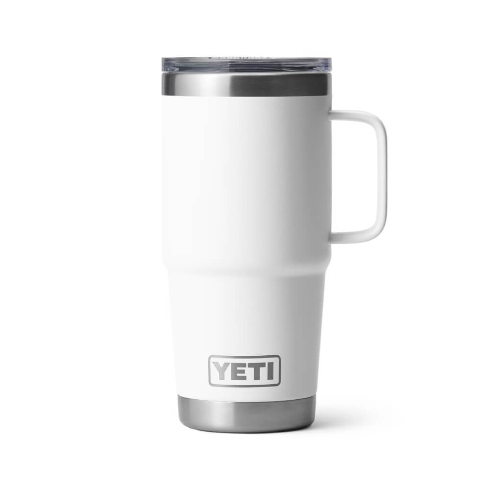 Yeti Rambler White 20 oz Travel Mug With Stronghold Lid