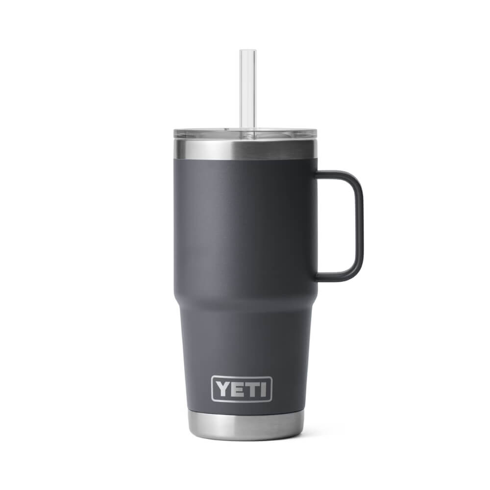Yeti Rambler 25 oz Mug with Straw Lid - YRAM25STRAWMUGCHARCOAL