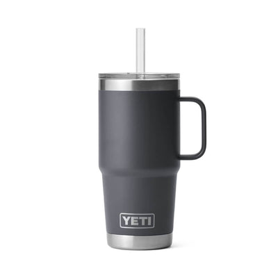 Yeti Rambler 25 oz Mug with Straw Lid - YRAM25STRAWMUGCHARCOAL