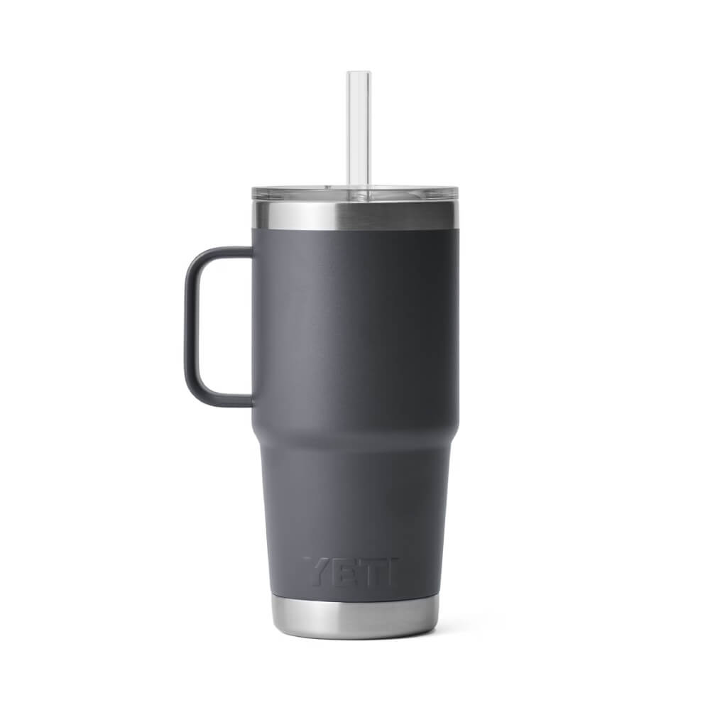 Yeti Rambler 25 oz Mug with Straw Lid - YRAM25STRAWMUGCHARCOAL