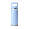 Yeti Rambler 26 oz Bottle With Straw Cap Big Sky Blue - YRAM26STRABOTTLEBIGSKYBLUE