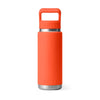 Yeti Rambler 26 oz Bottle With Straw Cap Papaya - YRAM26STRAWBOTTLEPAPAYA
