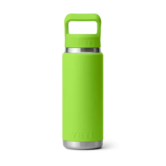 Yeti Rambler 26 oz Bottle With Straw Cap Venom Green