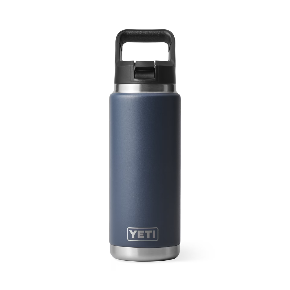 Yeti Rambler 26 oz Bottle With Straw Cap - YRAM26STRAWBOTTLENAVY