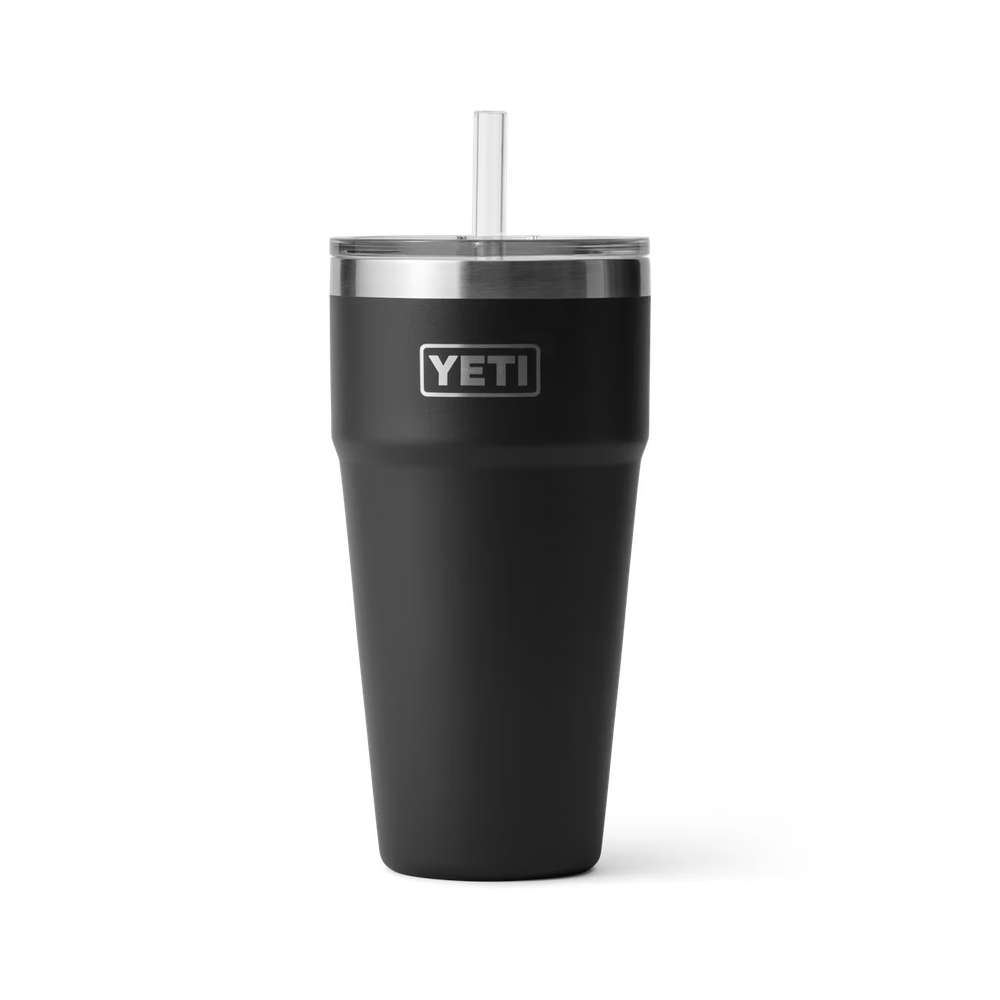 Yeti Rambler 26 oz Stackable Cup With Straw Lid - YRAM26STRAWCUPBLACK