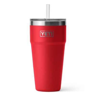 Yeti Rambler 26 oz Stackable Cup With Straw Lid - YRAM26STRAWCUPRESCUERED