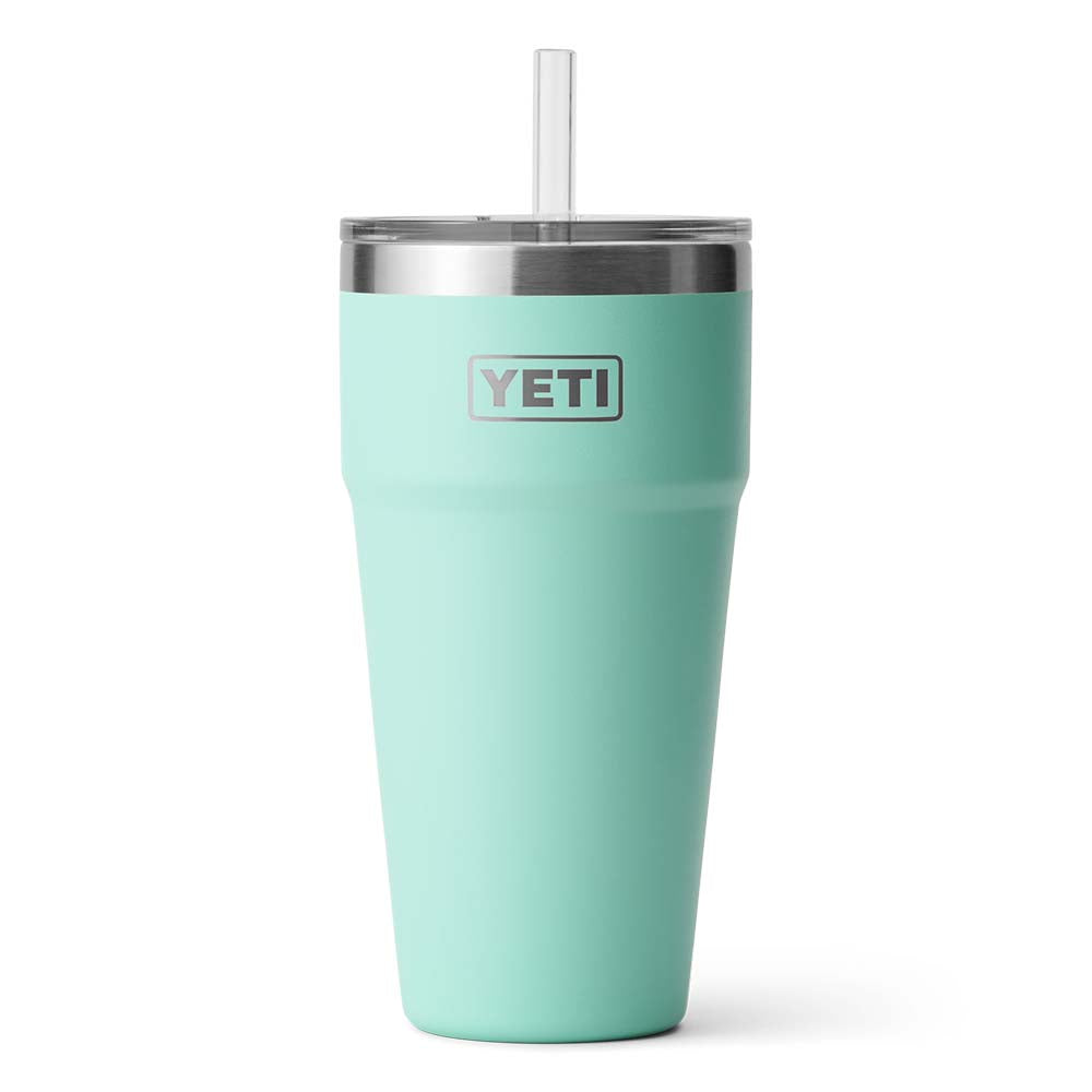 Yeti Rambler 26 oz Stackable Cup With Straw Lid - YRAM26STRAWCUPSEAFOAM