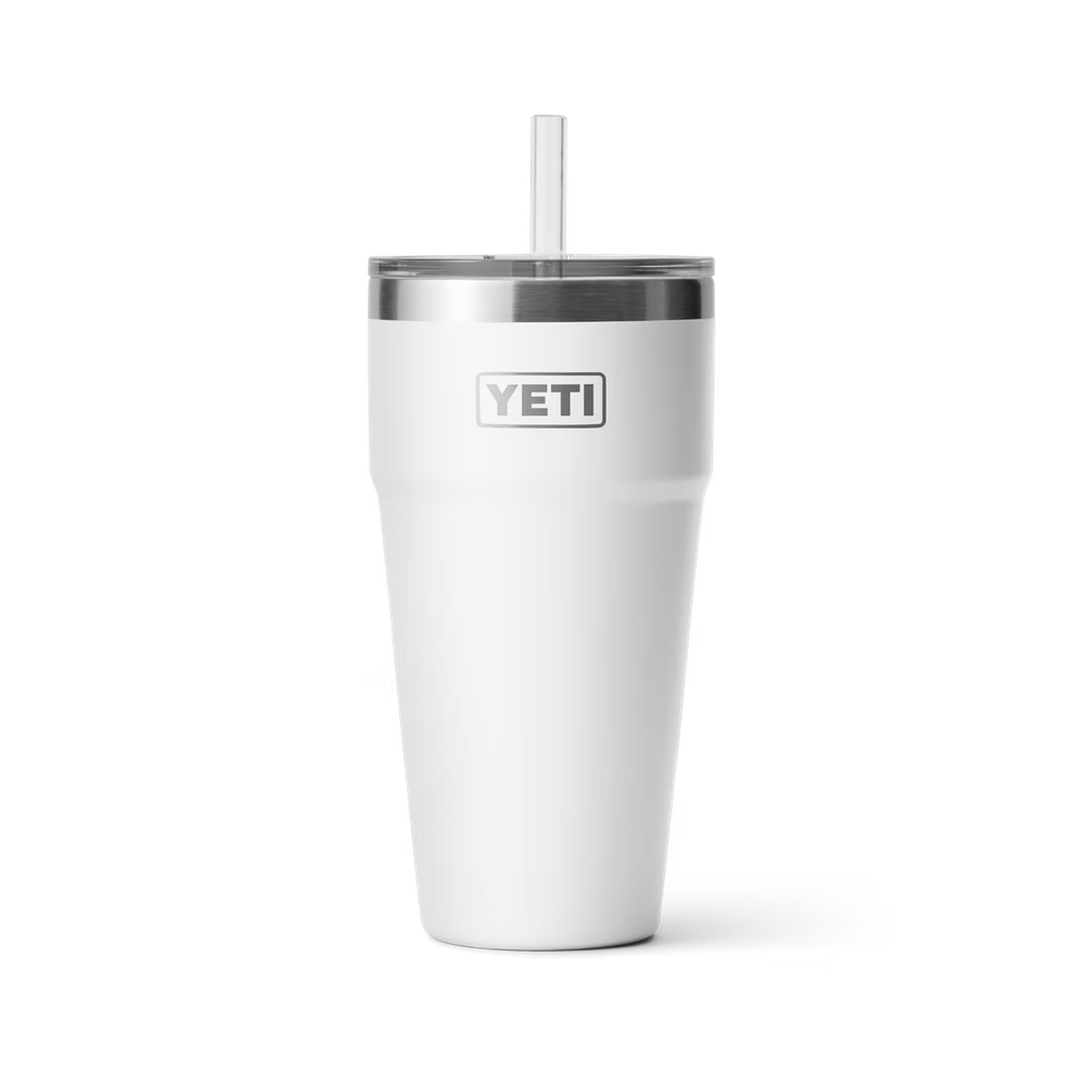 Yeti Rambler 26 oz Stackable Cup With Straw Lid - YRAM26STRAWCUPWHITE