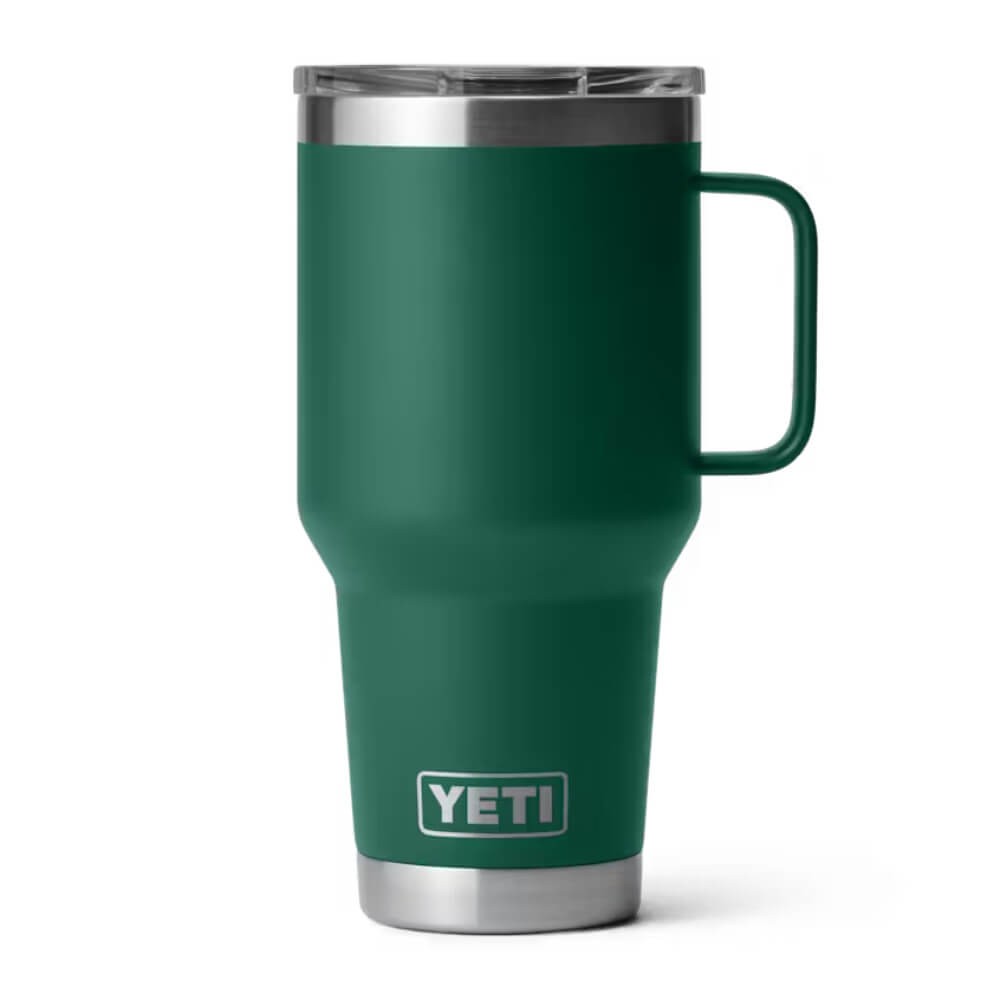 Yeti Rambler 30 oz Travel Mug with Strong Hold Lid Black Forest Green - YRAM30MUGBLKFORESTGRN