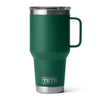 Yeti Rambler 30 oz Travel Mug with Strong Hold Lid Black Forest Green - YRAM30MUGBLKFORESTGRN