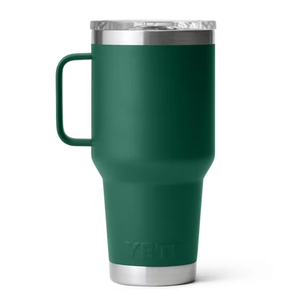 Yeti Rambler 30 oz Travel Mug with Strong Hold Lid Black Forest Green - YRAM30MUGBLKFORESTGRN