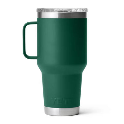 Yeti Rambler 30 oz Travel Mug with Strong Hold Lid Black Forest Green - YRAM30MUGBLKFORESTGRN