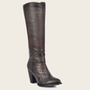 Cuadra Womens Dark Brown Leather Austrian Crystals Boots - CU584