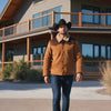Tempco Mens Marlboro Shearling Suede Trucker Jacket - TM6002