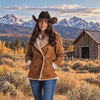 Tempco Womens Savannah Shearling Suede Coat - TL6502