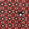 Starr Mens Western Printed Short Sleeve Polo Shirt Red/Black