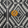 Tempco Mens Printed Western Short Sleeve Snap Polo Shirt Black/Aztec