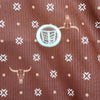 Tempco Mens Printed Western Short Sleeve Snap Polo Shirt Brown/Turquoise