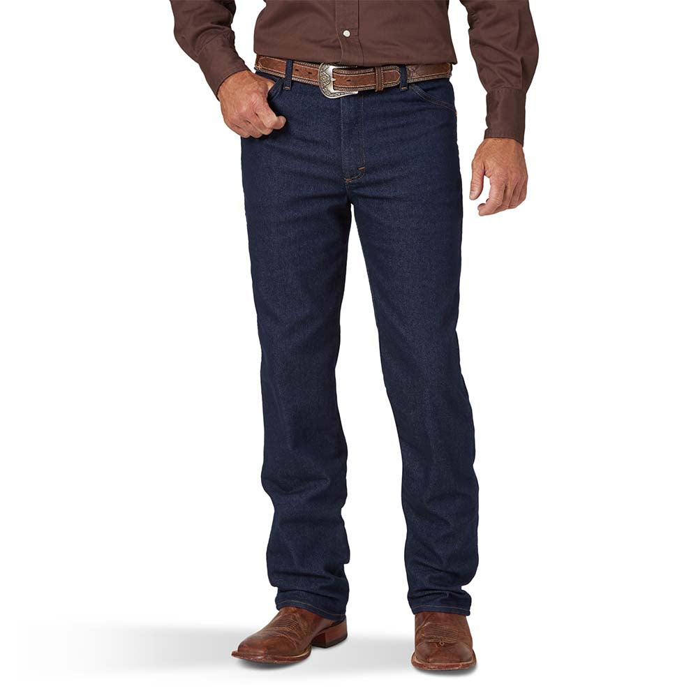 Wrangler Mens Cowboy Cut Slim Fit Jeans - Prewashed Indigo