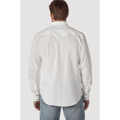 Wrangler Mens Retro Dobby Long Sleeve Shirt