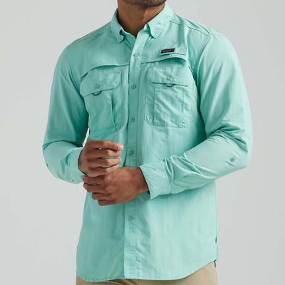Wrangler Mens ATG Angler Long Sleeve Shirt - 112331259