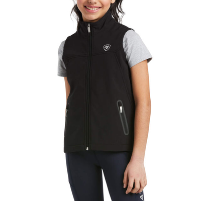 Ariat Kids New Team Black Softshell Vest