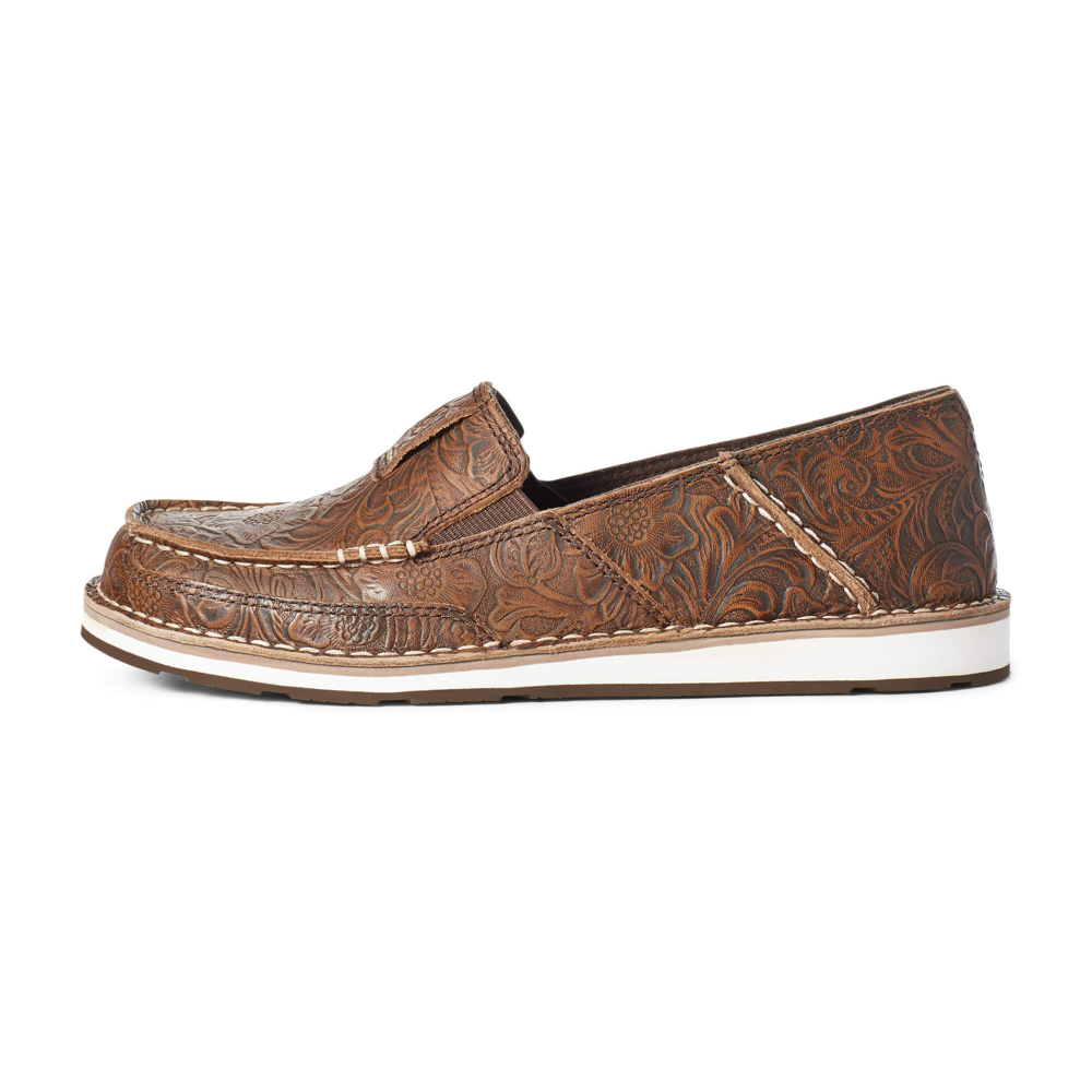 Ariat Womens Cruiser Shoes Brown Floral Emboss Shop Now