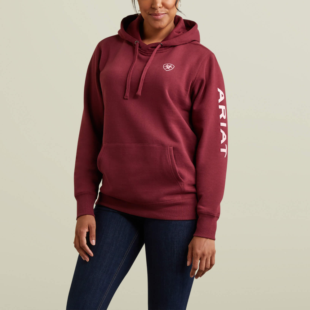 Versatile Ariat Womens Logo Hoodie Outerwear Red