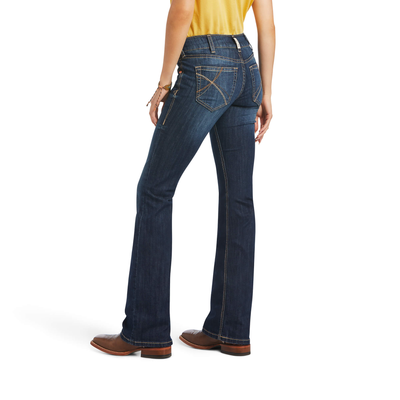 Ariat Womens R.E.A.L. Mid Rise Arrow Fit Vicky Bootcut Jeans - 10040798