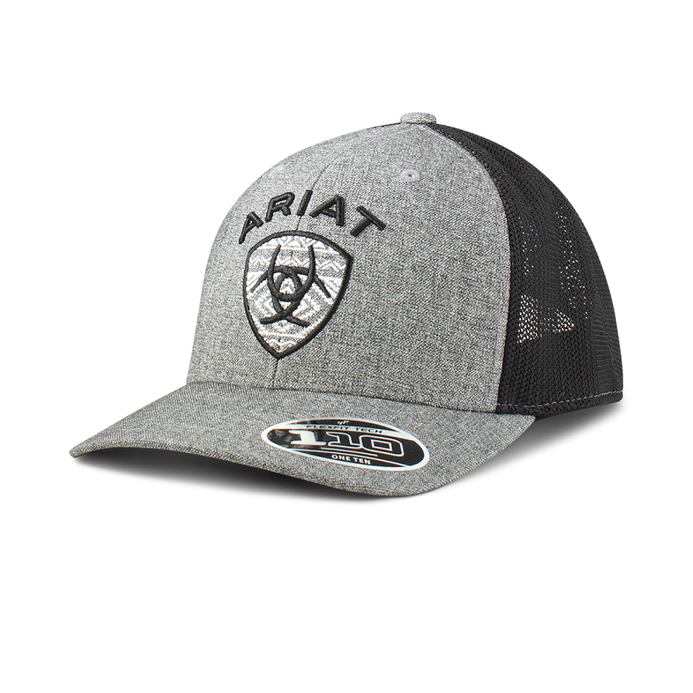 Breathable Ariat Mens Aztec Logo Cap In Grey Shop Online