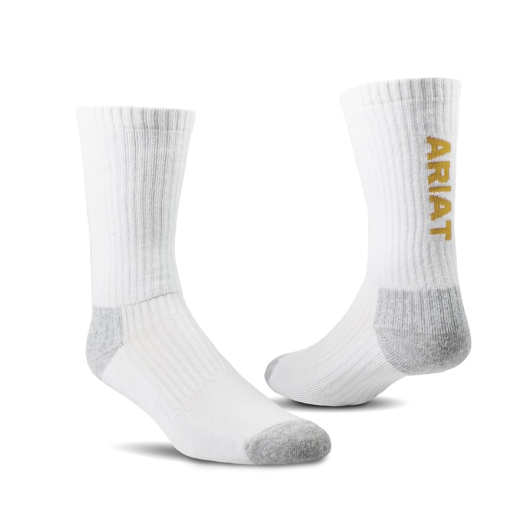 Ariat Mens Cotton Crew Socks