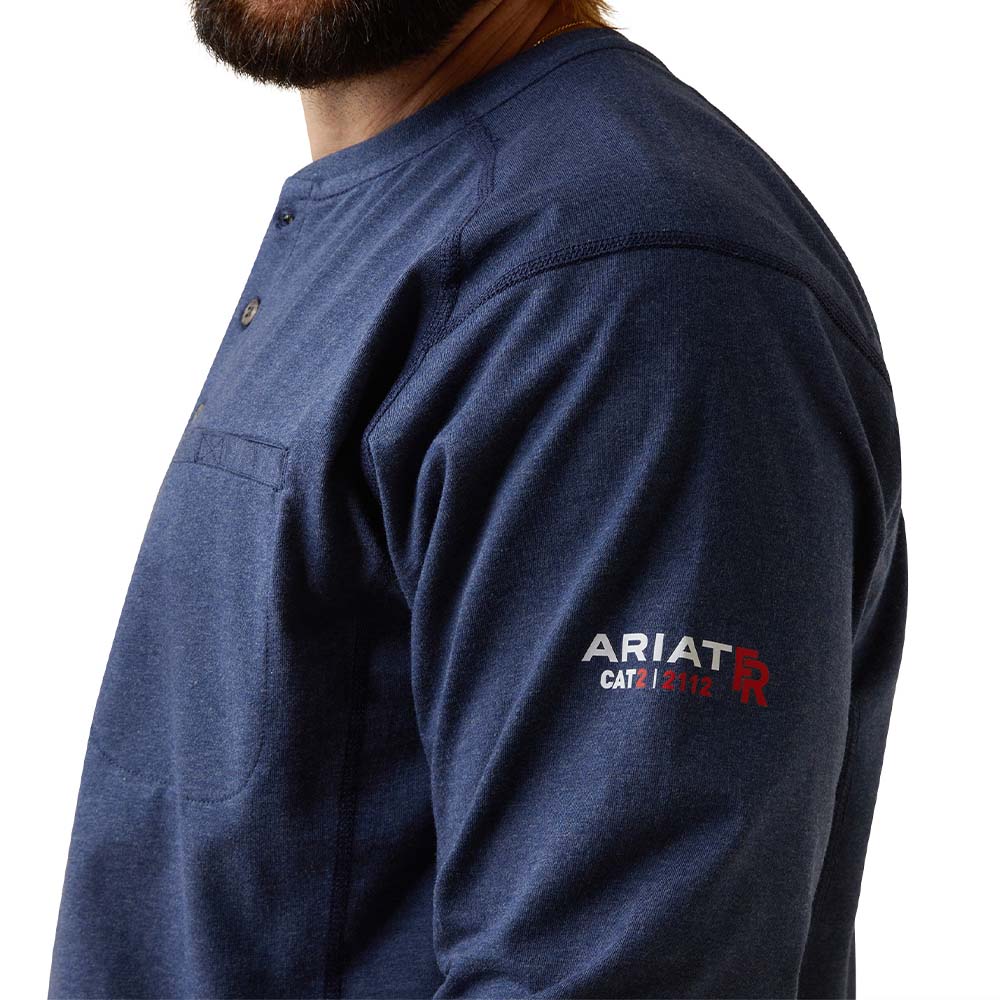 Ariat Mens FR Air Refinery Row Henley T-Shirt