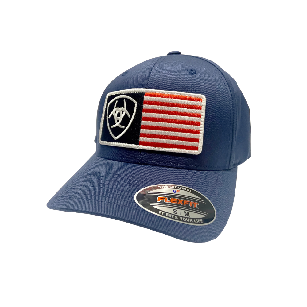 Ariat Mens Flexfit USA Shield Cap