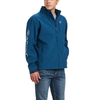 Ariat Mens Logo 2.0 Majolica Blue Softshell Jacket