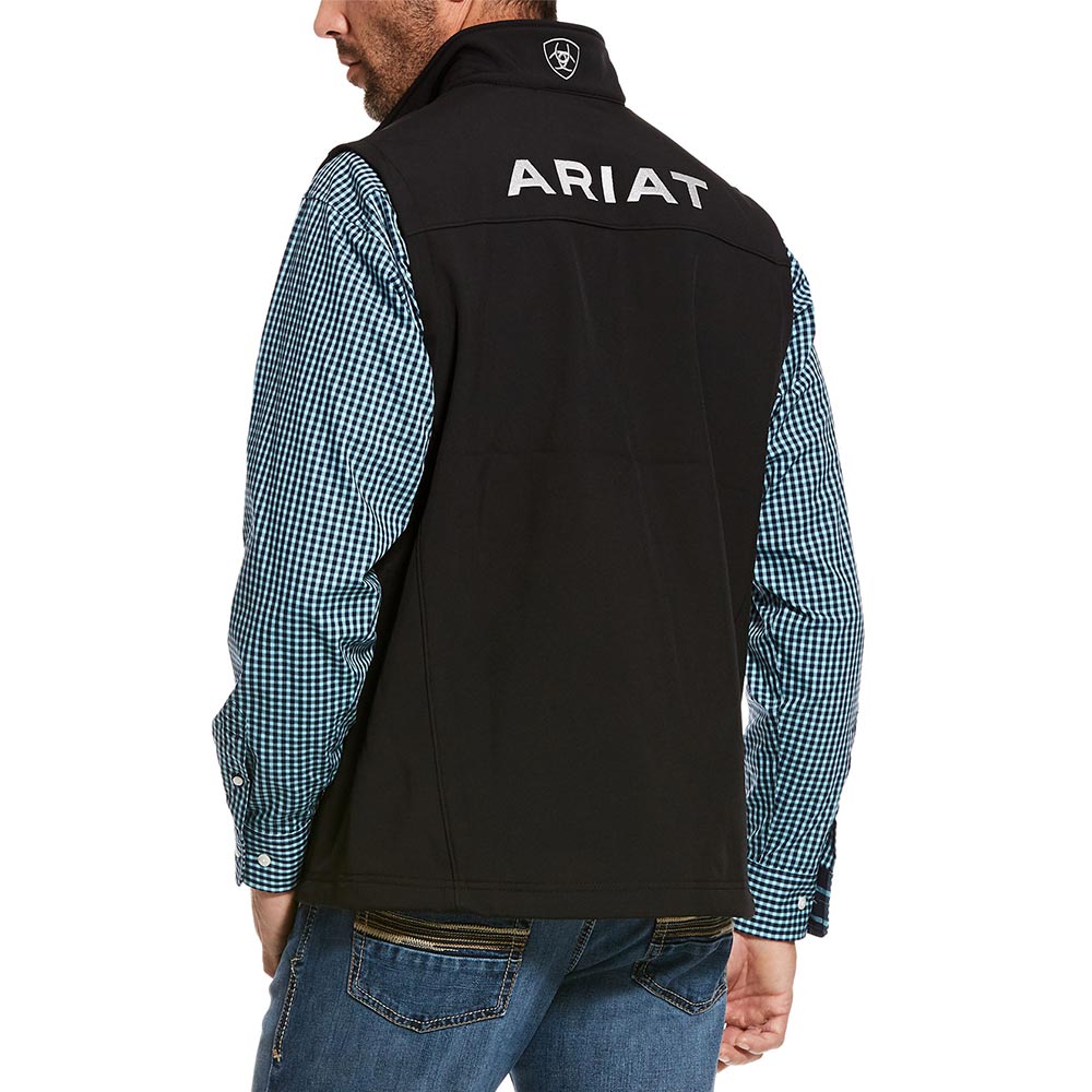Ariat Mens Logo 2.0 Black Softshell Vest 