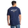 Ariat Mens Rebar Cotton Strong Navy Logo T-Shirt 