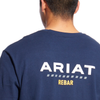 Ariat Mens Rebar Cotton Strong Navy Logo T-Shirt 