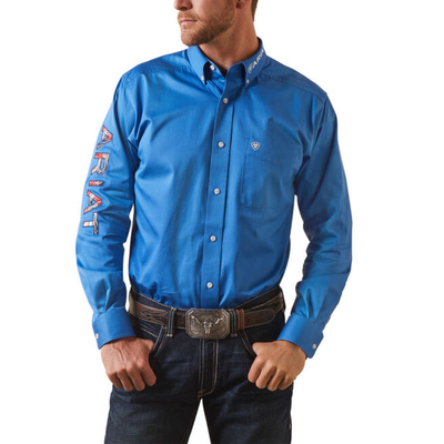 Ariat Mens Team Logo Twill Fitted Shirt 