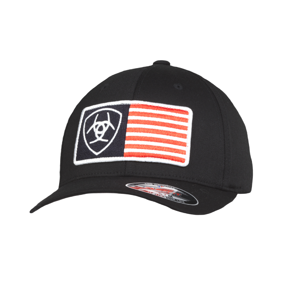 Ariat Mens USA Flag Shield Cap