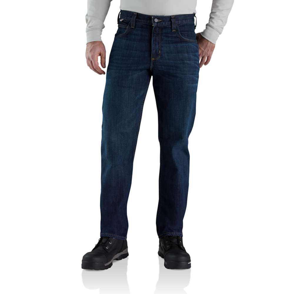 Carhartt Mens FR Rugged Flex Straight Fit 5 Pocket Work Jeans