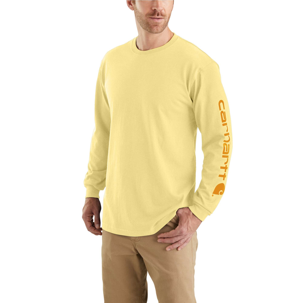 Carhartt Mens Long Sleeve Graphic Logo T-Shirt