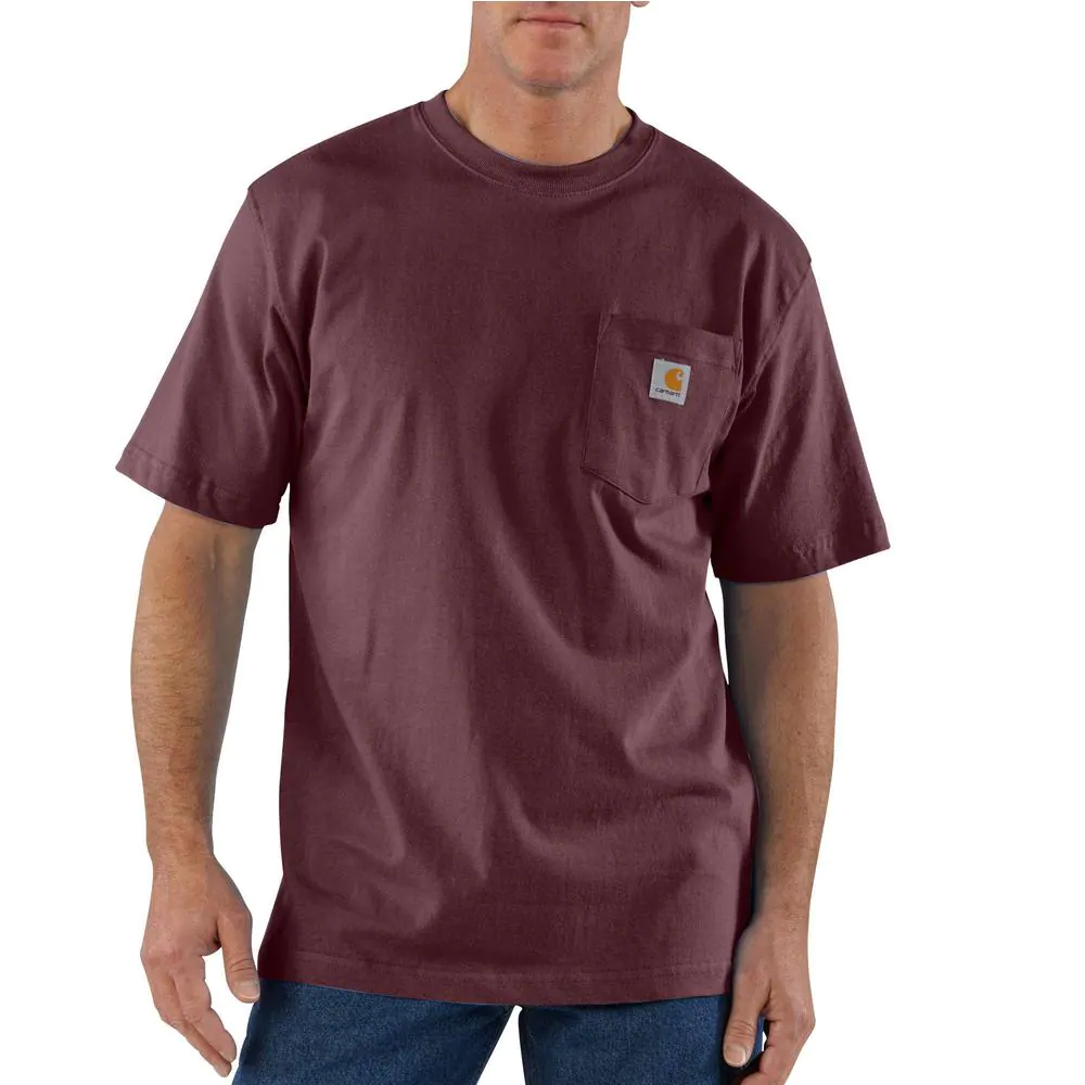 Carhartt Mens Midweight Pocket Work T-Shirt - K87-PRT