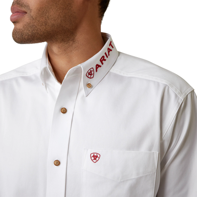 Ariat Mens Team Logo Mexico White Shirt