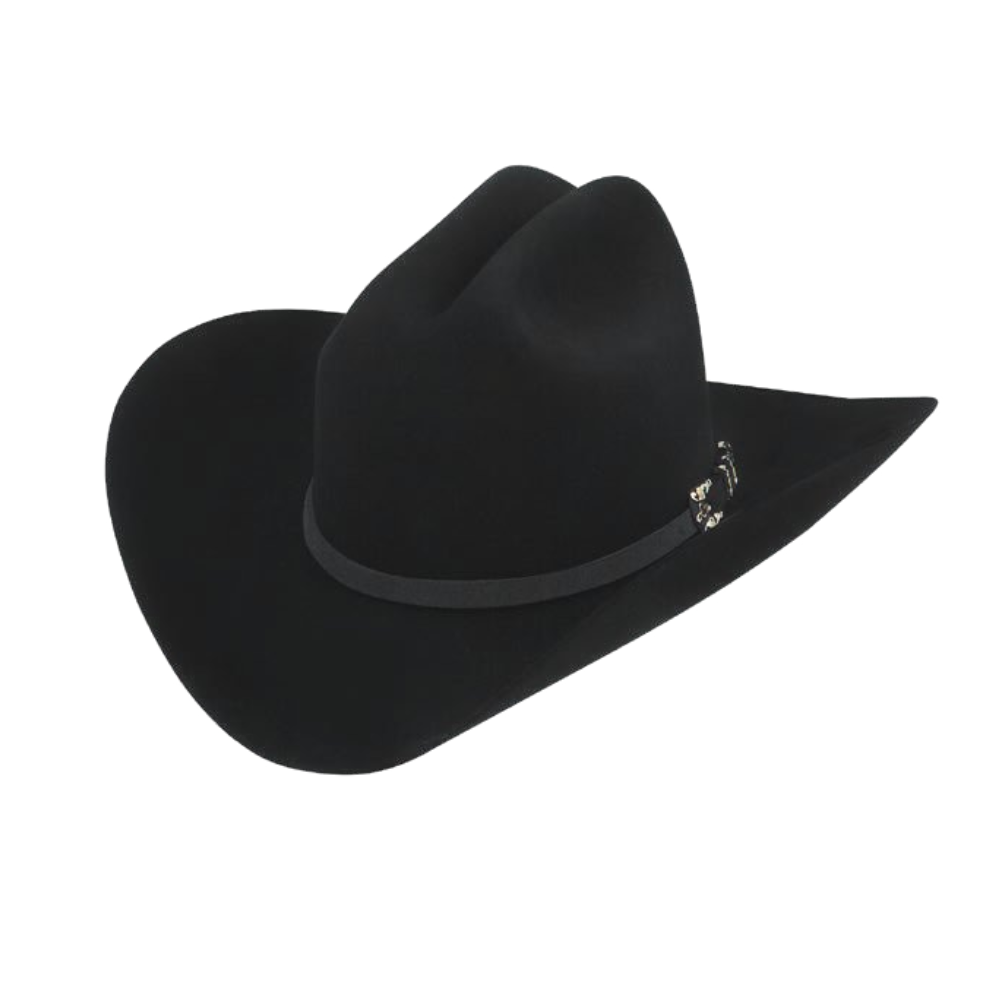 Larry Mahan Mens 10X Jerarca Black Felt Hat