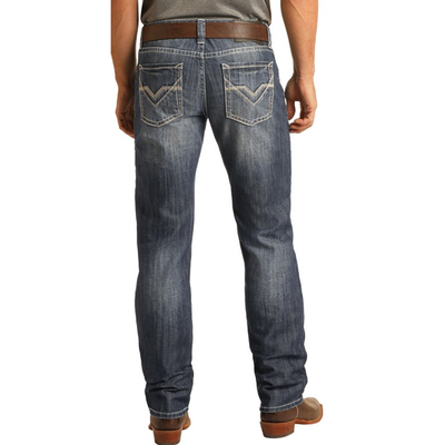 Rock & Roll Mens Regular Fit Stackable Bootcut Jeans - MSP1763-42
