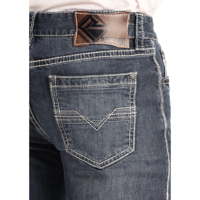 Rock & Roll Mens Regular Fit Stretch Straight Bootcut Jeans