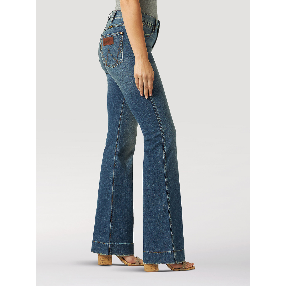 Wrangler Womens Retro High Rise Trouser Jeans