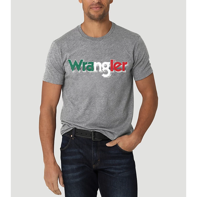 Wrangler Mens Mexico Flag Kabel T-Shirt