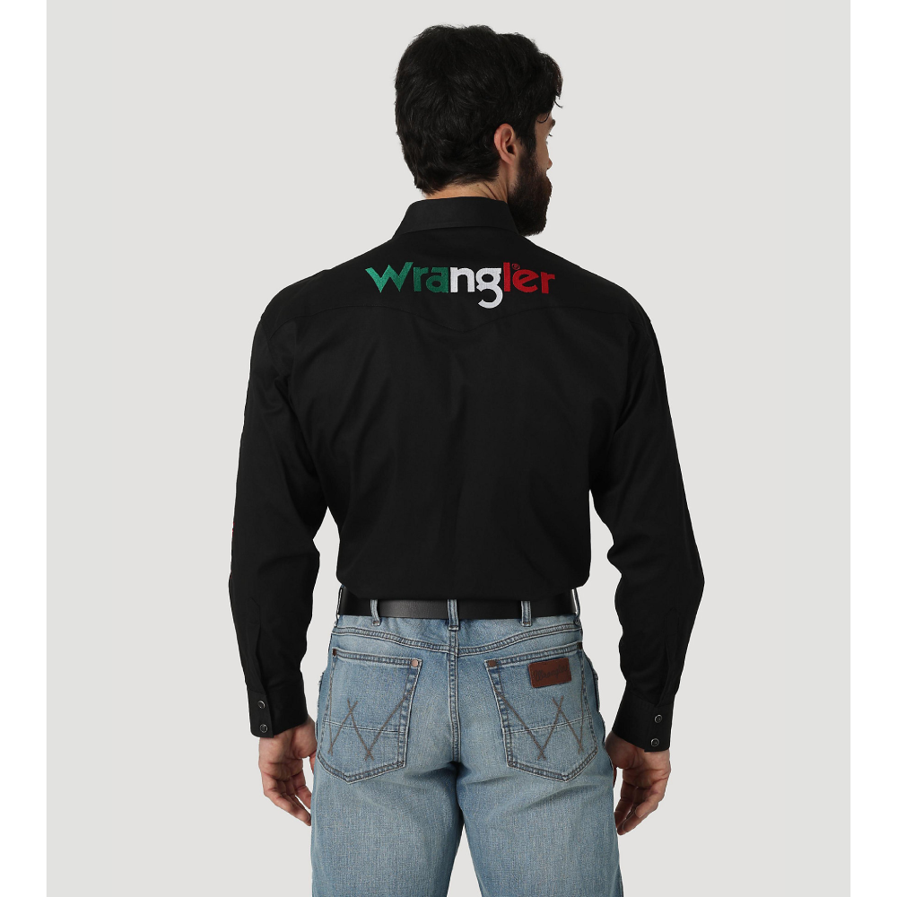 Wrangler Mens Mexico Snap Shirt